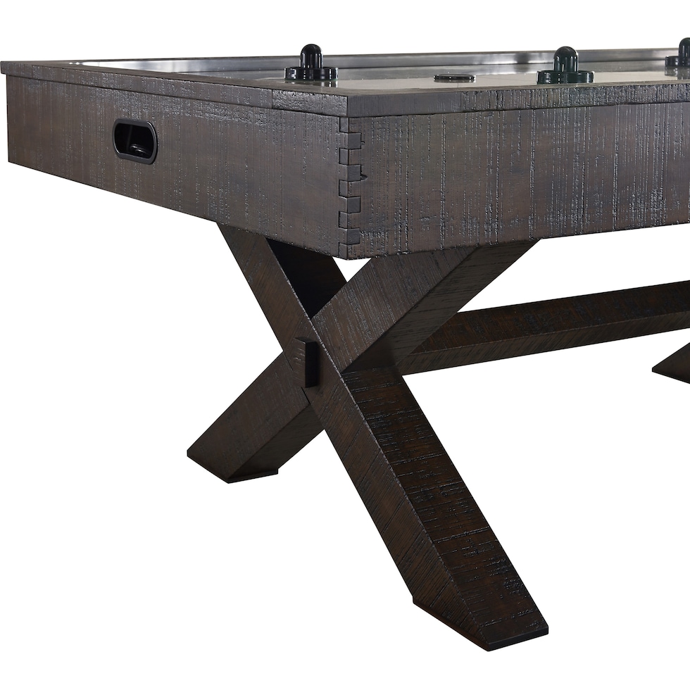 york dark brown gaming table   