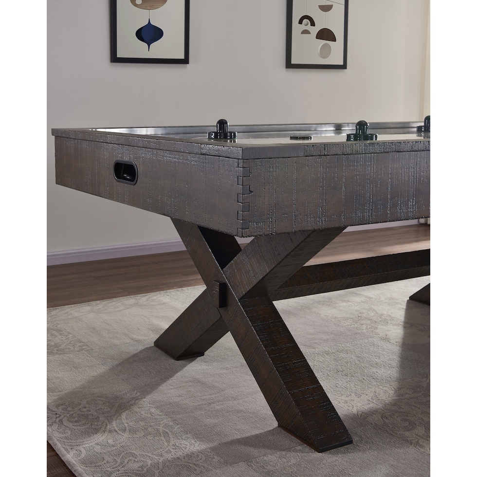 york dark brown gaming table   