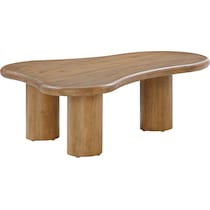 yvonne light brown coffee table   