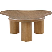 yvonne light brown coffee table   