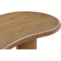 yvonne light brown coffee table   