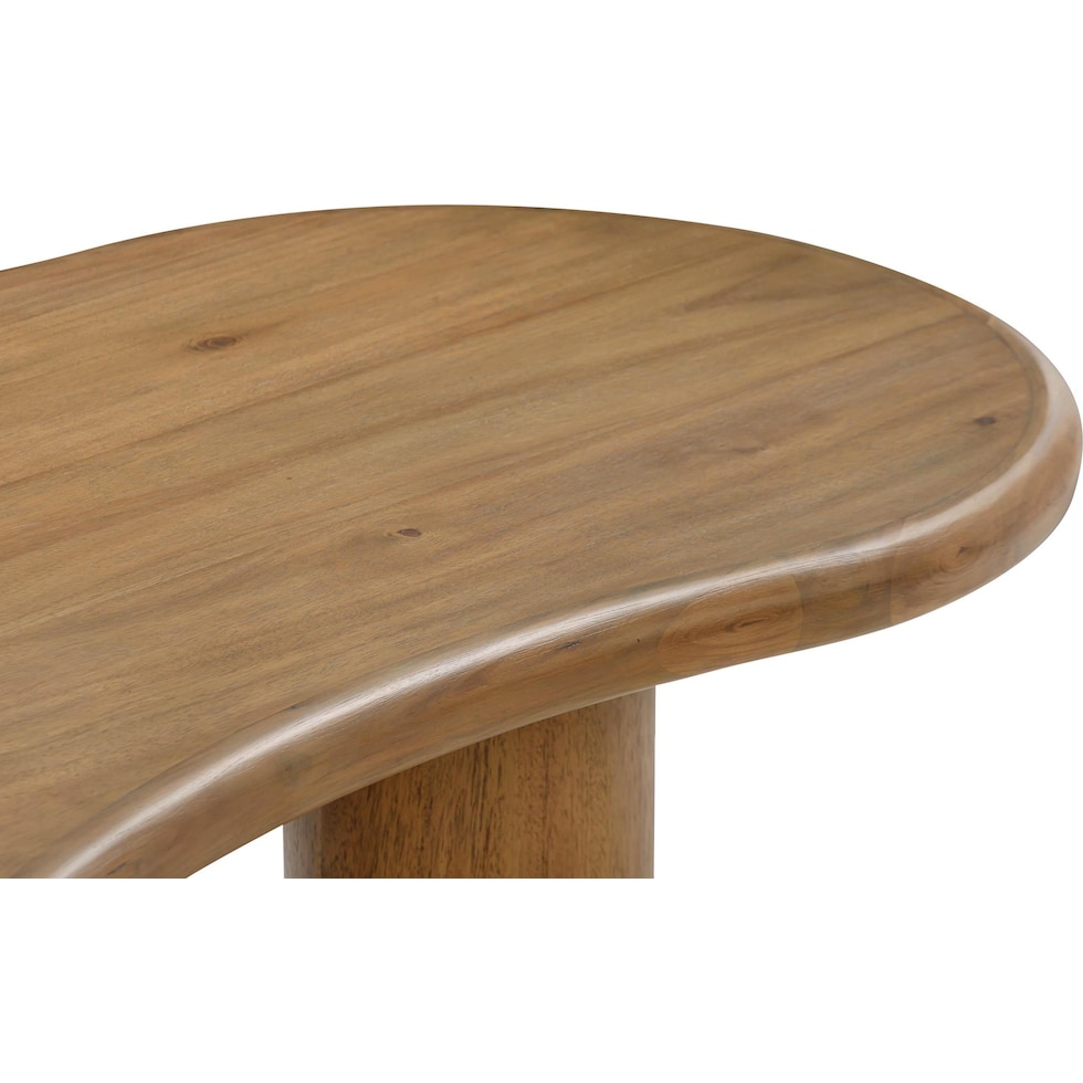 yvonne light brown coffee table   