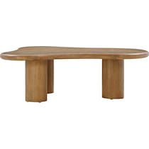 yvonne light brown coffee table   