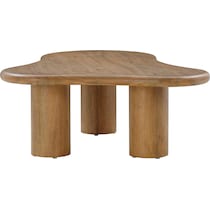 yvonne light brown coffee table   