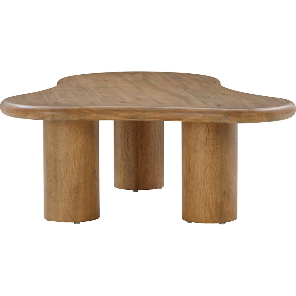 yvonne light brown coffee table   