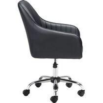 zac black office chair   