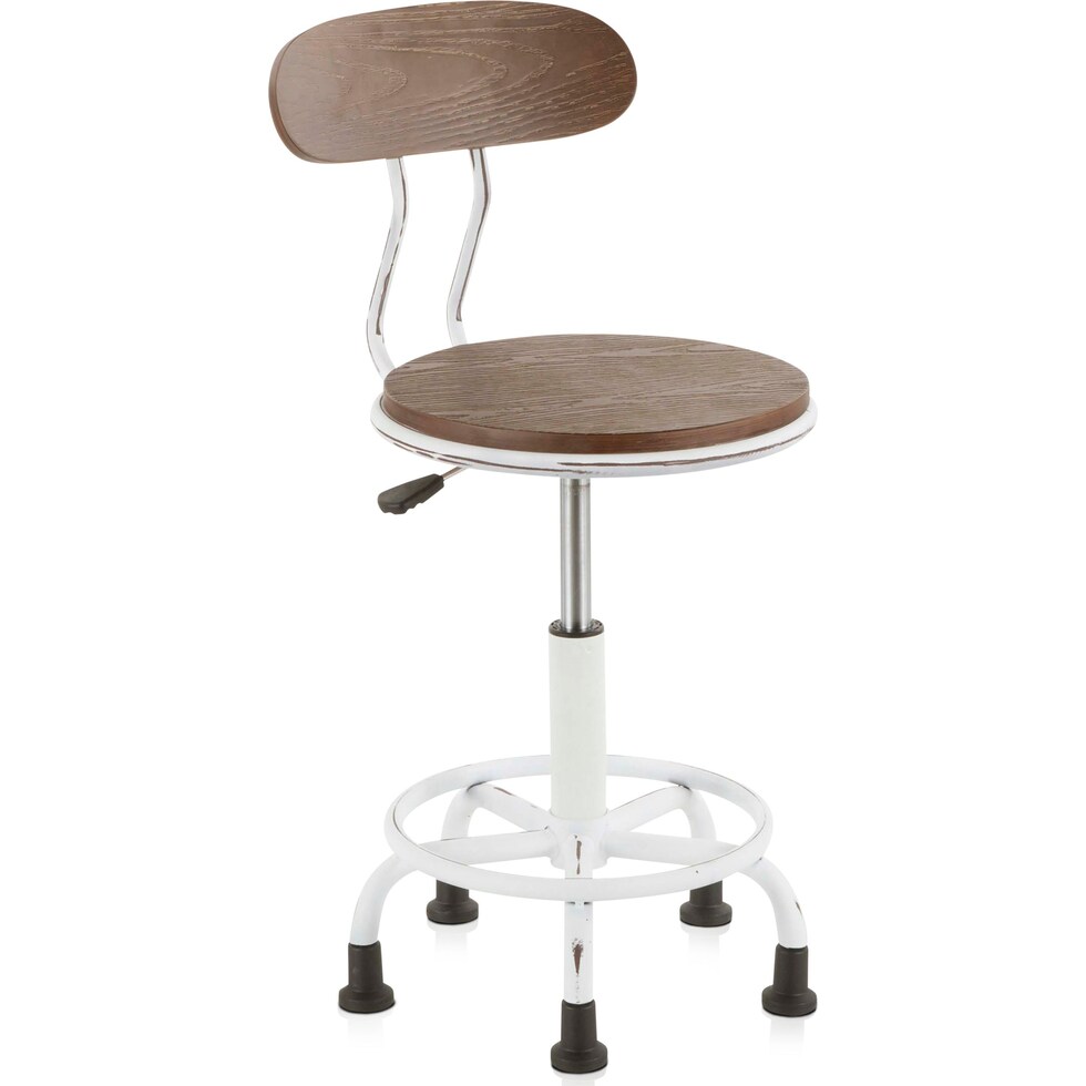 zac dark brown office chair   