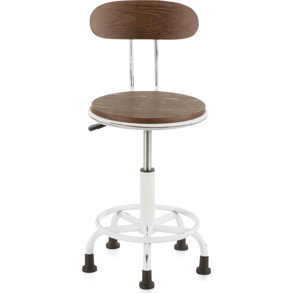 zac dark brown office chair   
