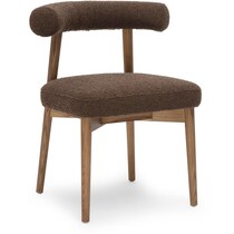 zack dark brown accent chair   