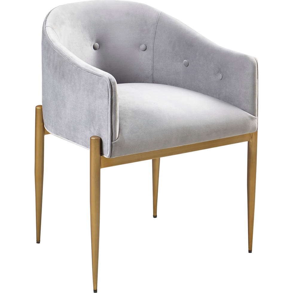 zaida gray dining chair   