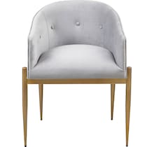 zaida gray dining chair   