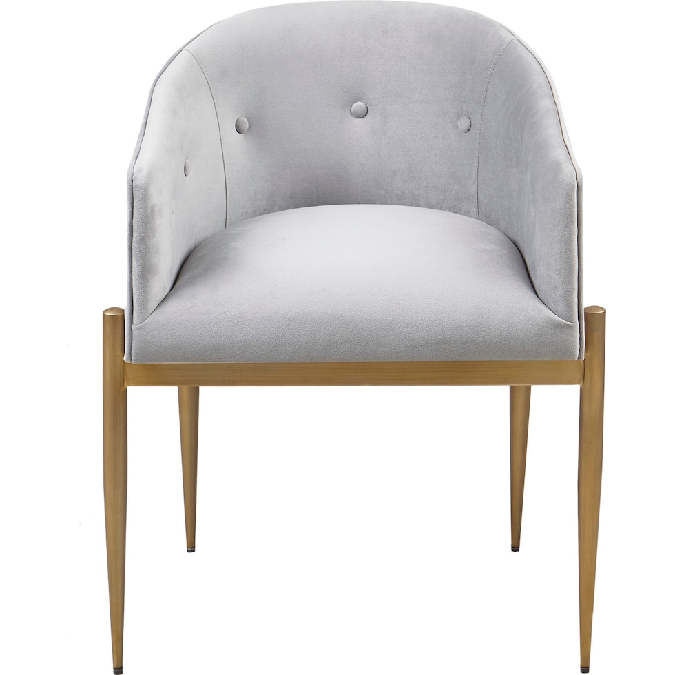 zaida gray dining chair   