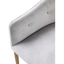 zaida gray dining chair   