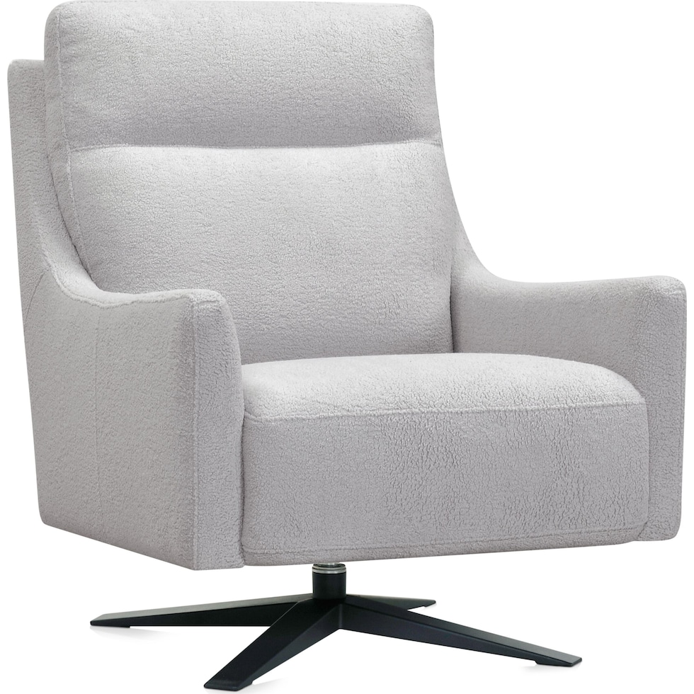 zaire white swivel chair   