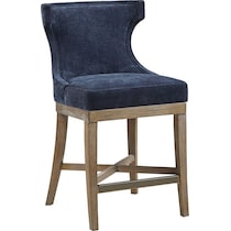 zander blue counter height stool   