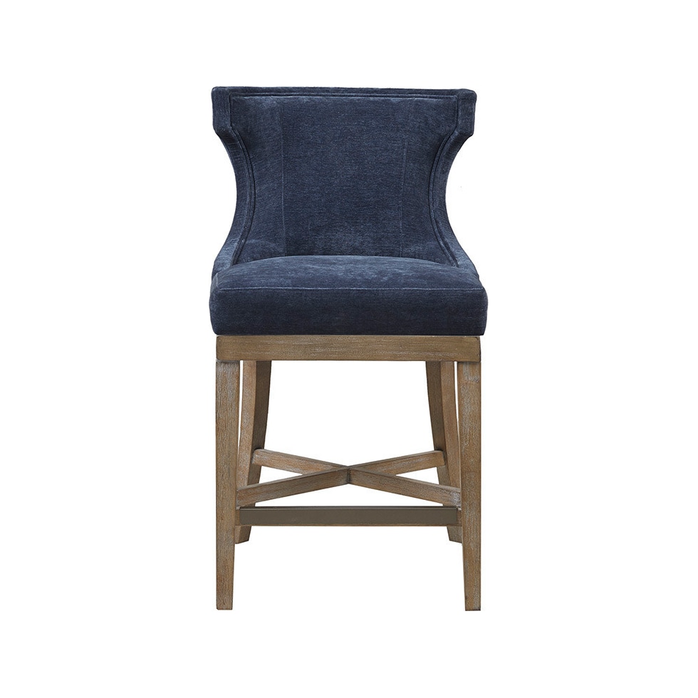 zander blue counter height stool   