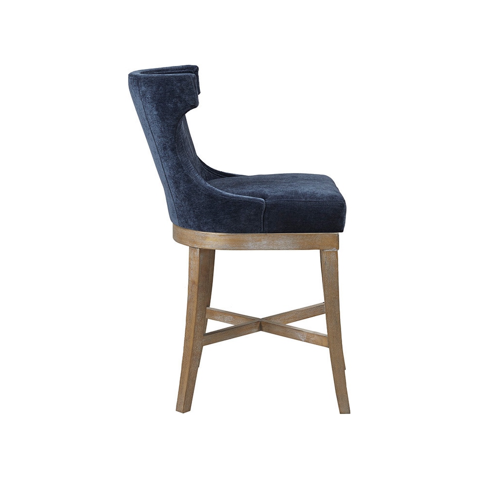 zander blue counter height stool   