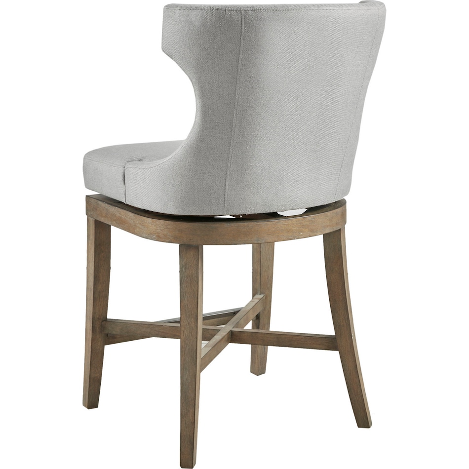 zander gray bar stool   