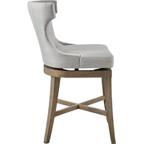 zander gray bar stool   