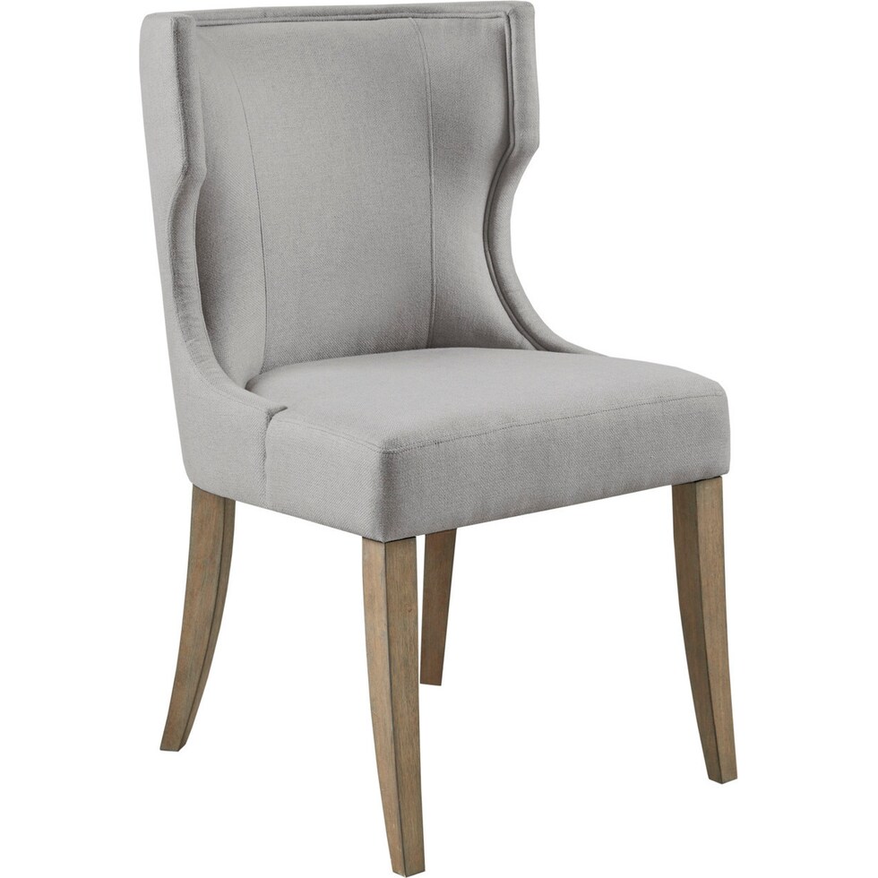 zander gray dining chair   