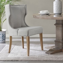 zander gray dining chair   