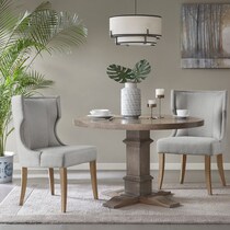 zander gray dining chair   
