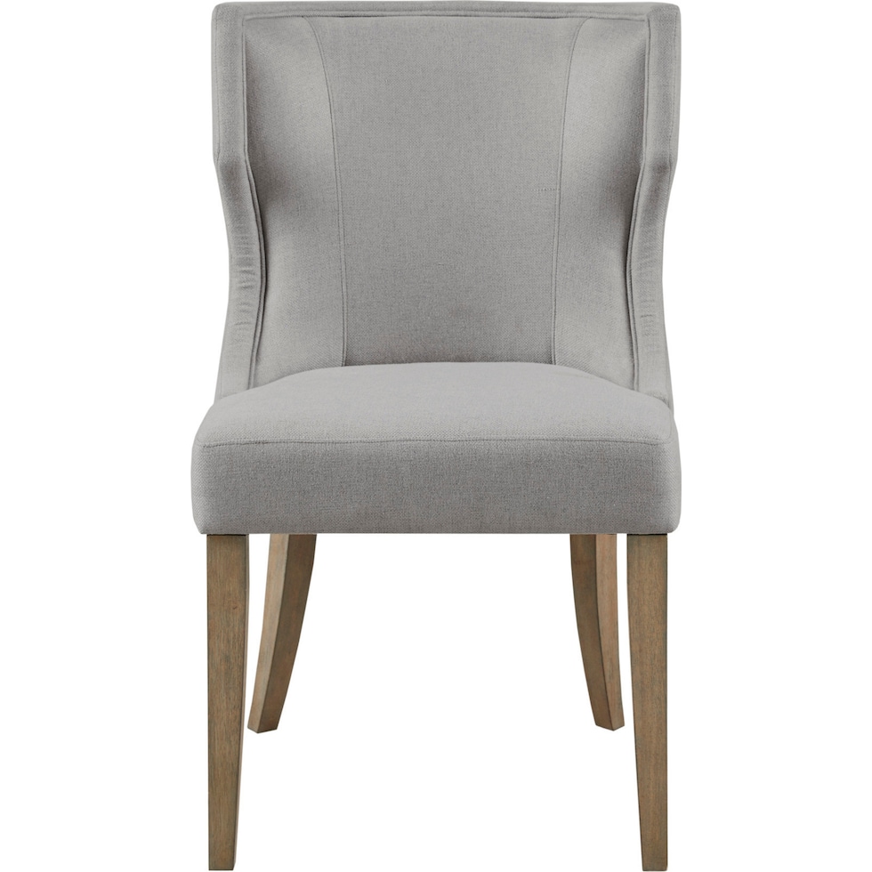 zander gray dining chair   