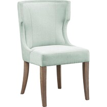 zander green dining chair   