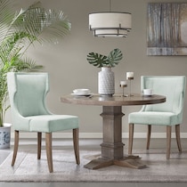 zander green dining chair   