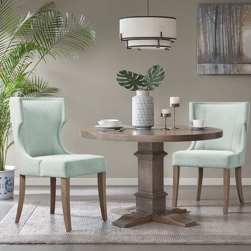 zander green dining chair   