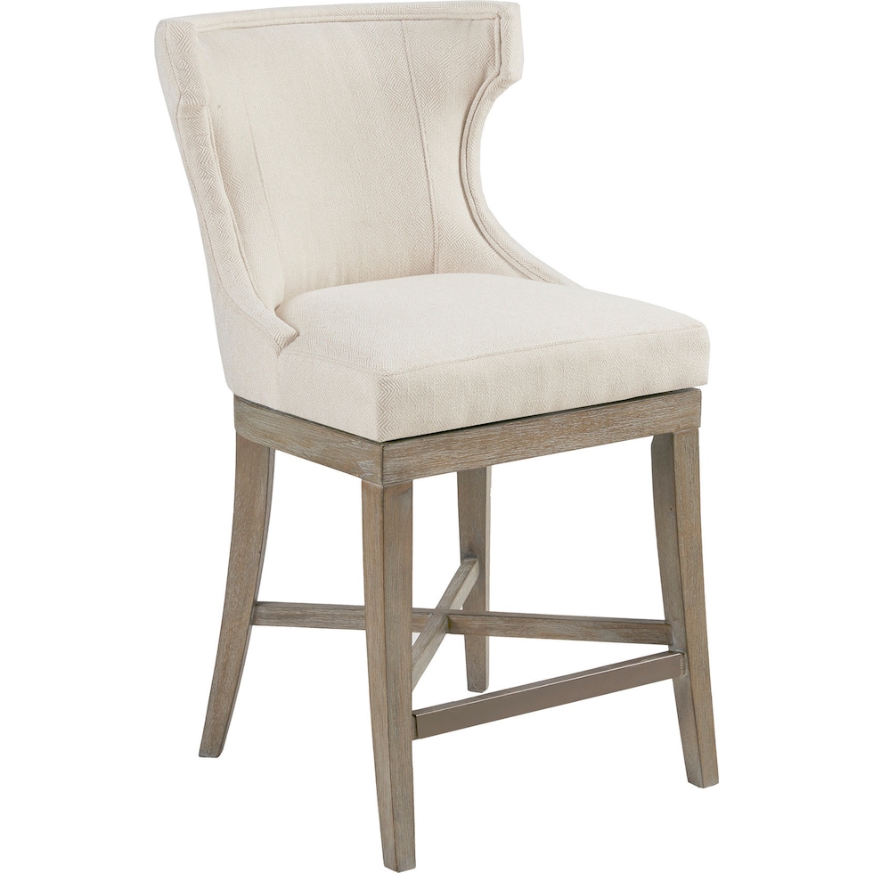 zander white counter height stool   