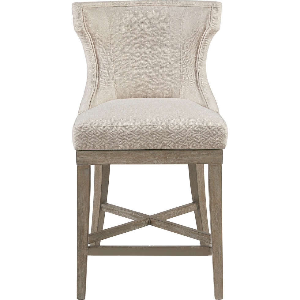 zander white counter height stool   