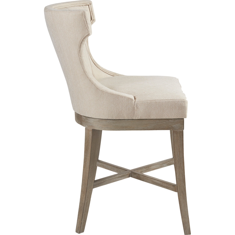 zander white counter height stool   