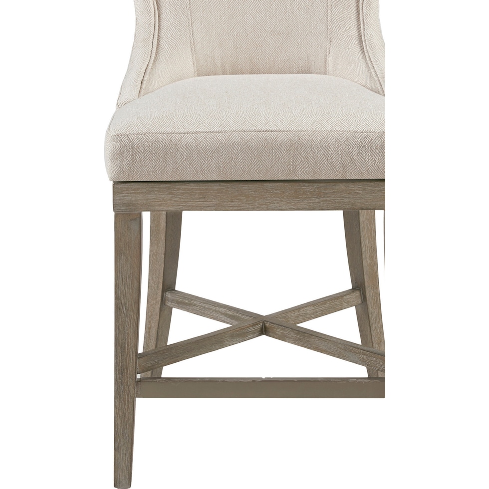 zander white counter height stool   