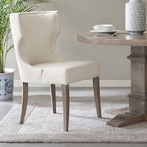 zander white dining chair   