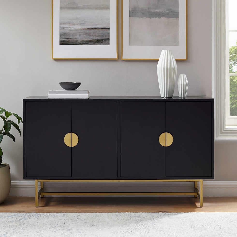 zane black sideboard   