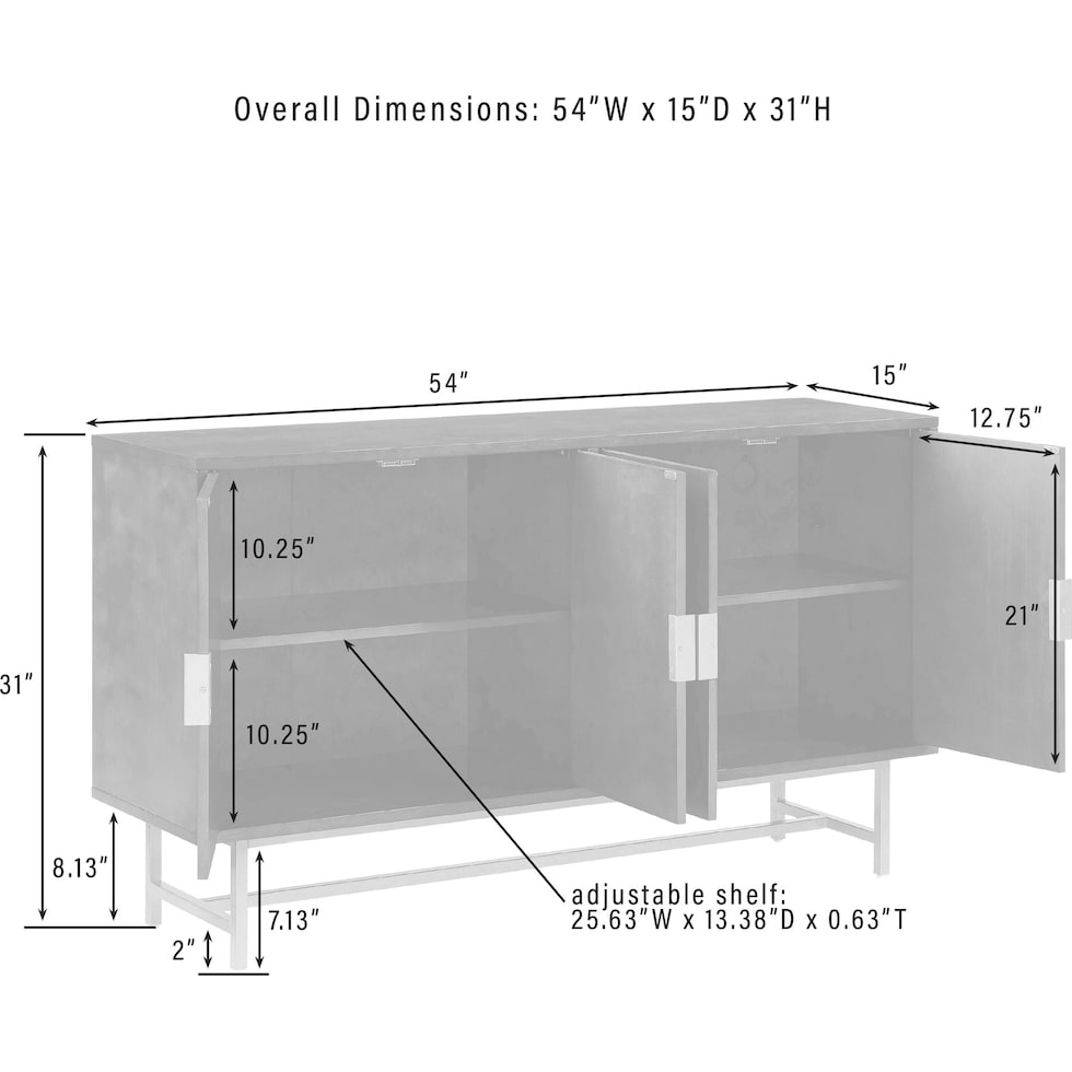 zane black sideboard   