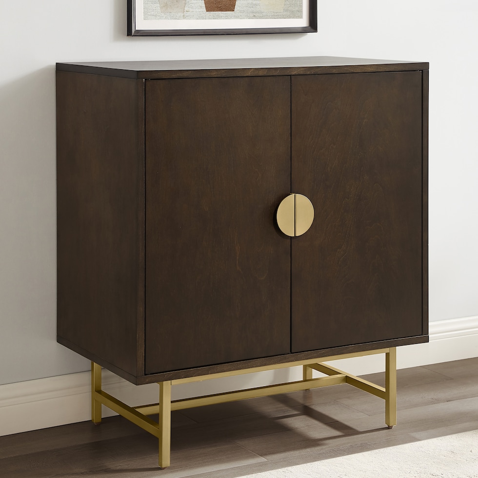 zane dark brown bar cabinet   