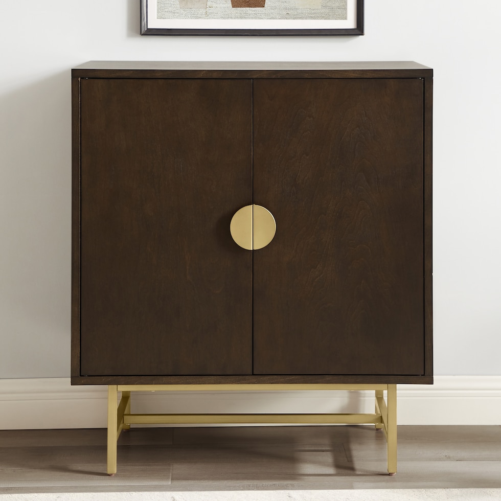 zane dark brown bar cabinet   