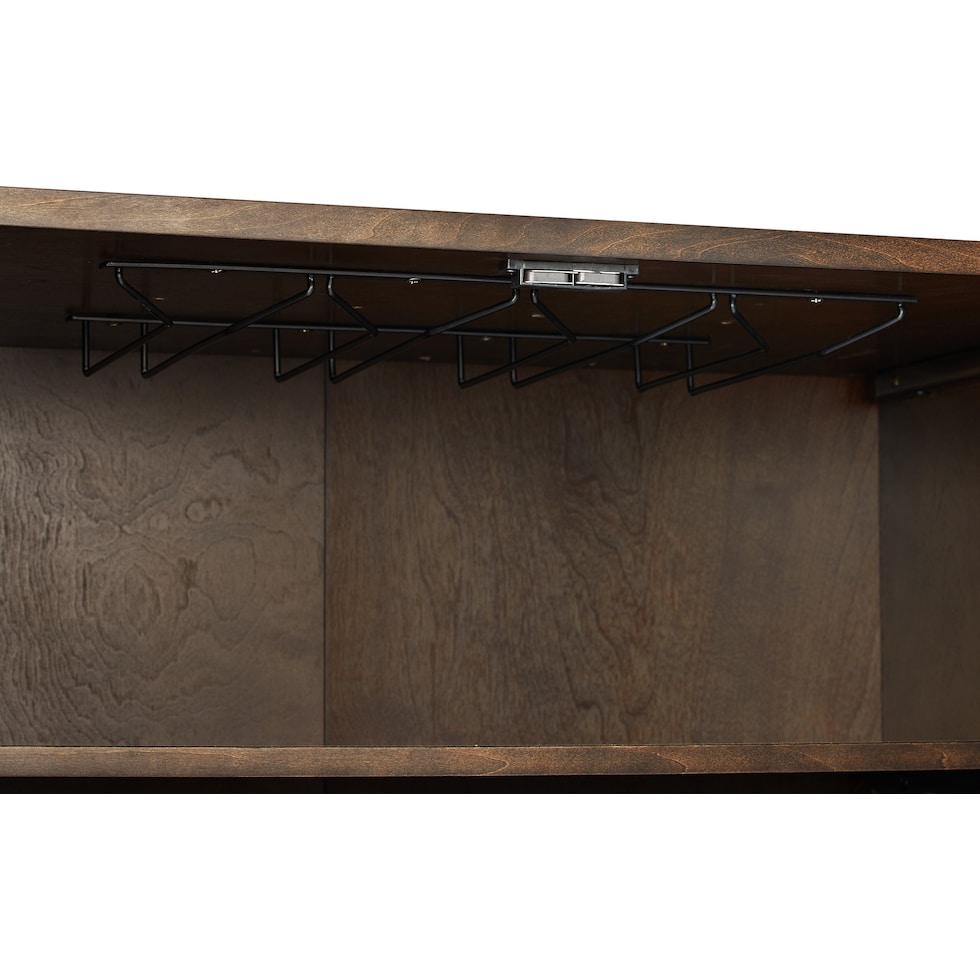 zane dark brown bar cabinet   