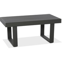 zanita black outdoor coffee table   