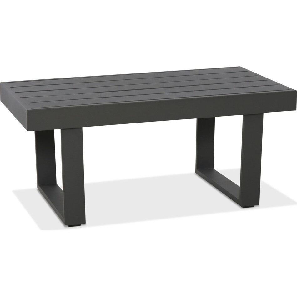 zanita black outdoor coffee table   