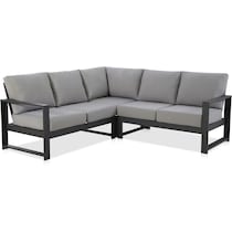 zanita black outdoor sectional   