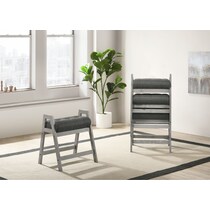 zara gray counter height stool   