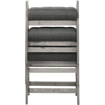 zara gray counter height stool   