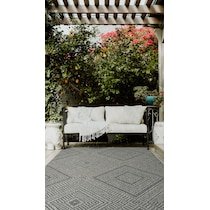 zaragoza gray outdoor area rug   