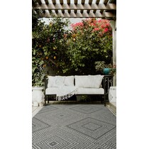 zaragoza gray outdoor area rug   