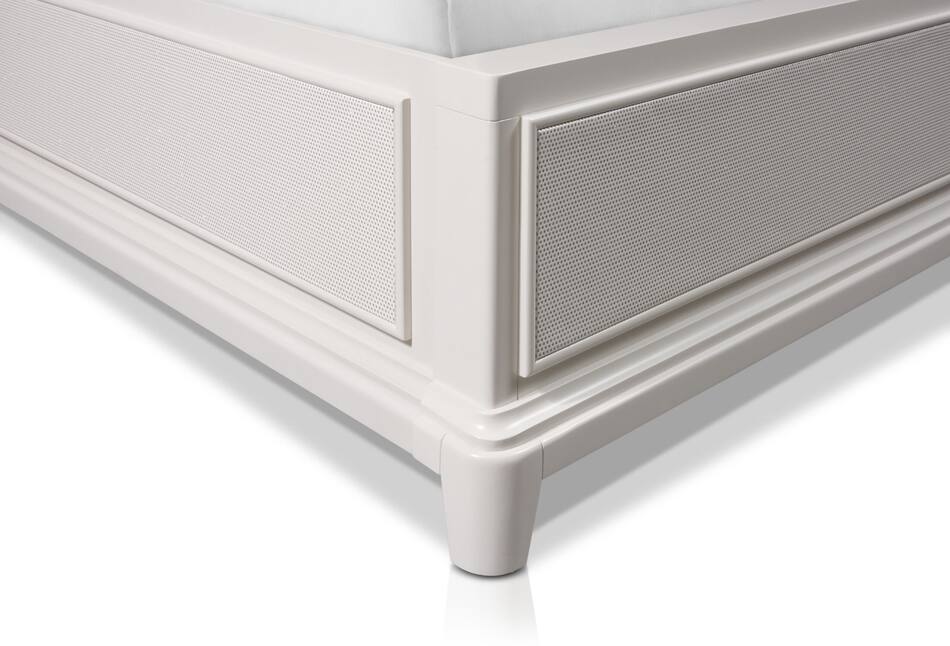 Zarah 5Piece King Upholstered Bedroom Set with Dresser and Mirror