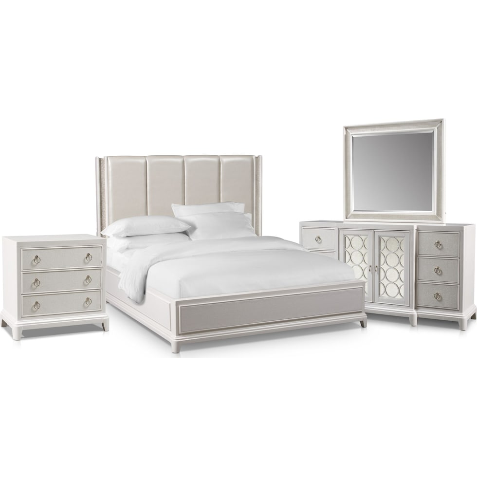 zarah white  pc queen bedroom   