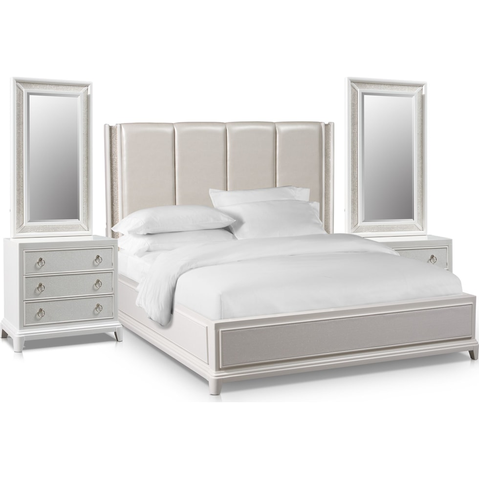 zarah white  pc king bedroom   